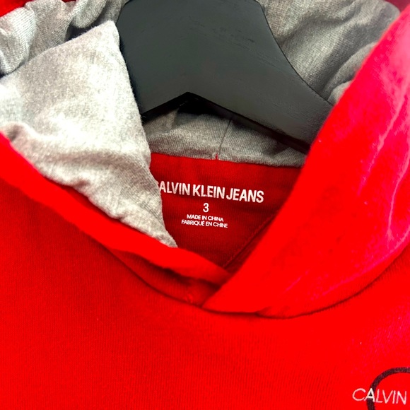 Kids Calvin Klein Red Sweater - Picture 2 of 2